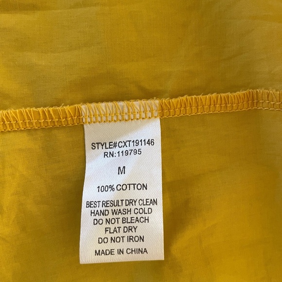 Stunning Yellow Embellished Shirt - Perfect for Any Occasion - Picture 11 of 11